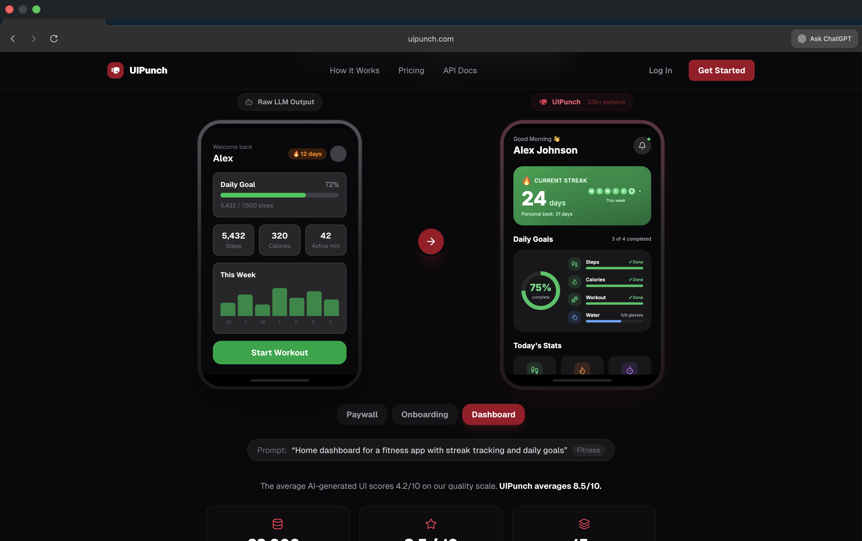 UIPunch: Anti AI Slop App UI Generator gallery image
