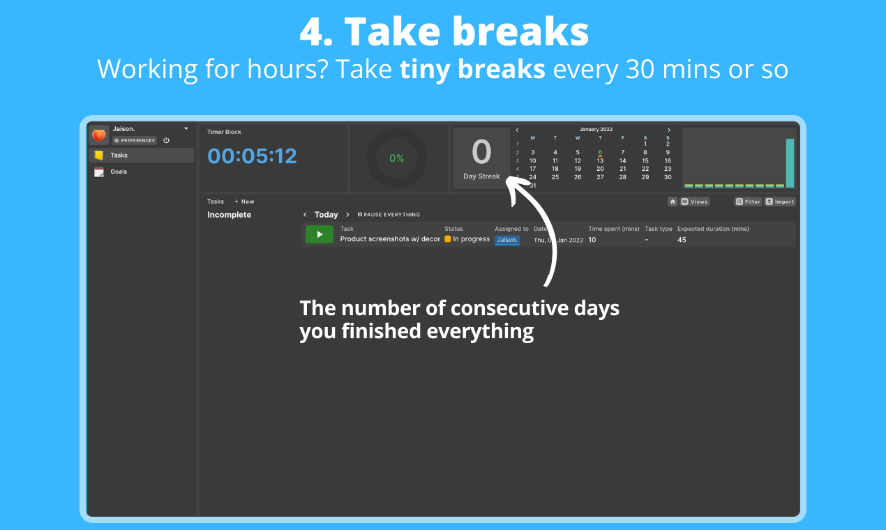 Peach Productivity Clock gallery image