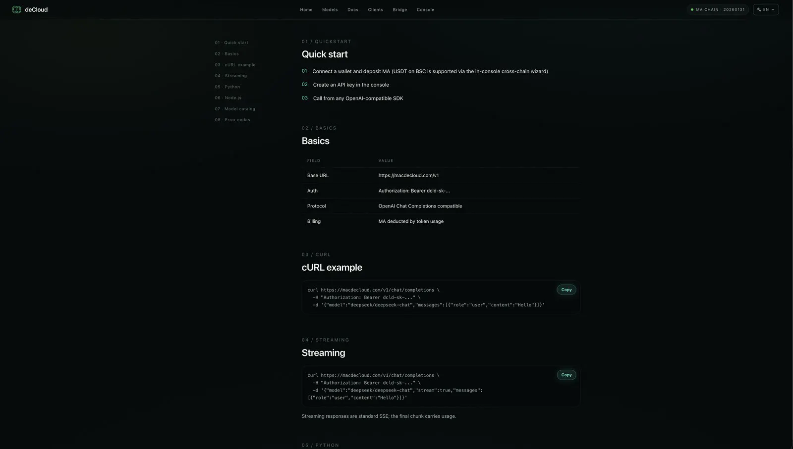 deCloud — Token Gateway screenshot 3