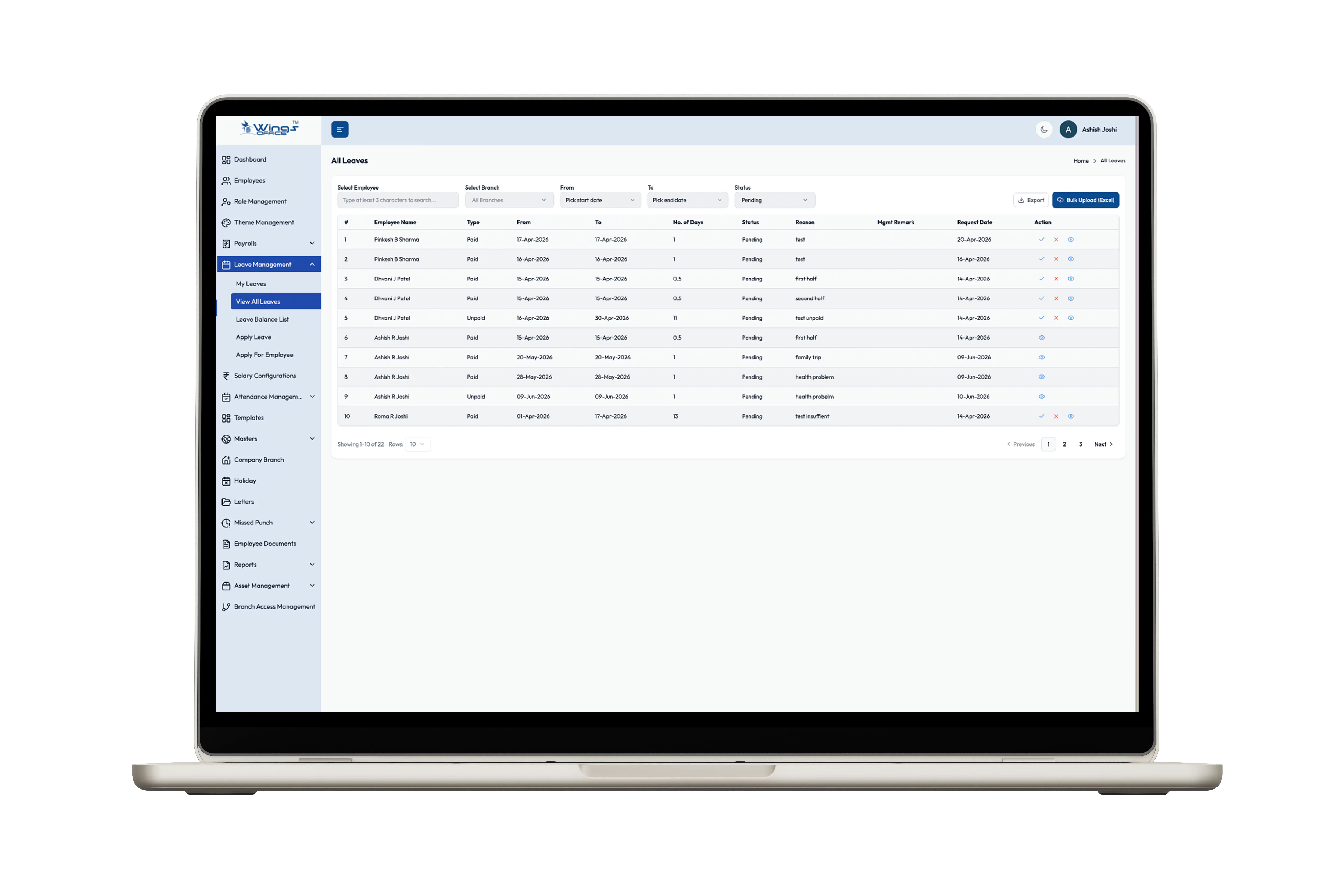 wings office | Ai Powered HRMS Software gallery image