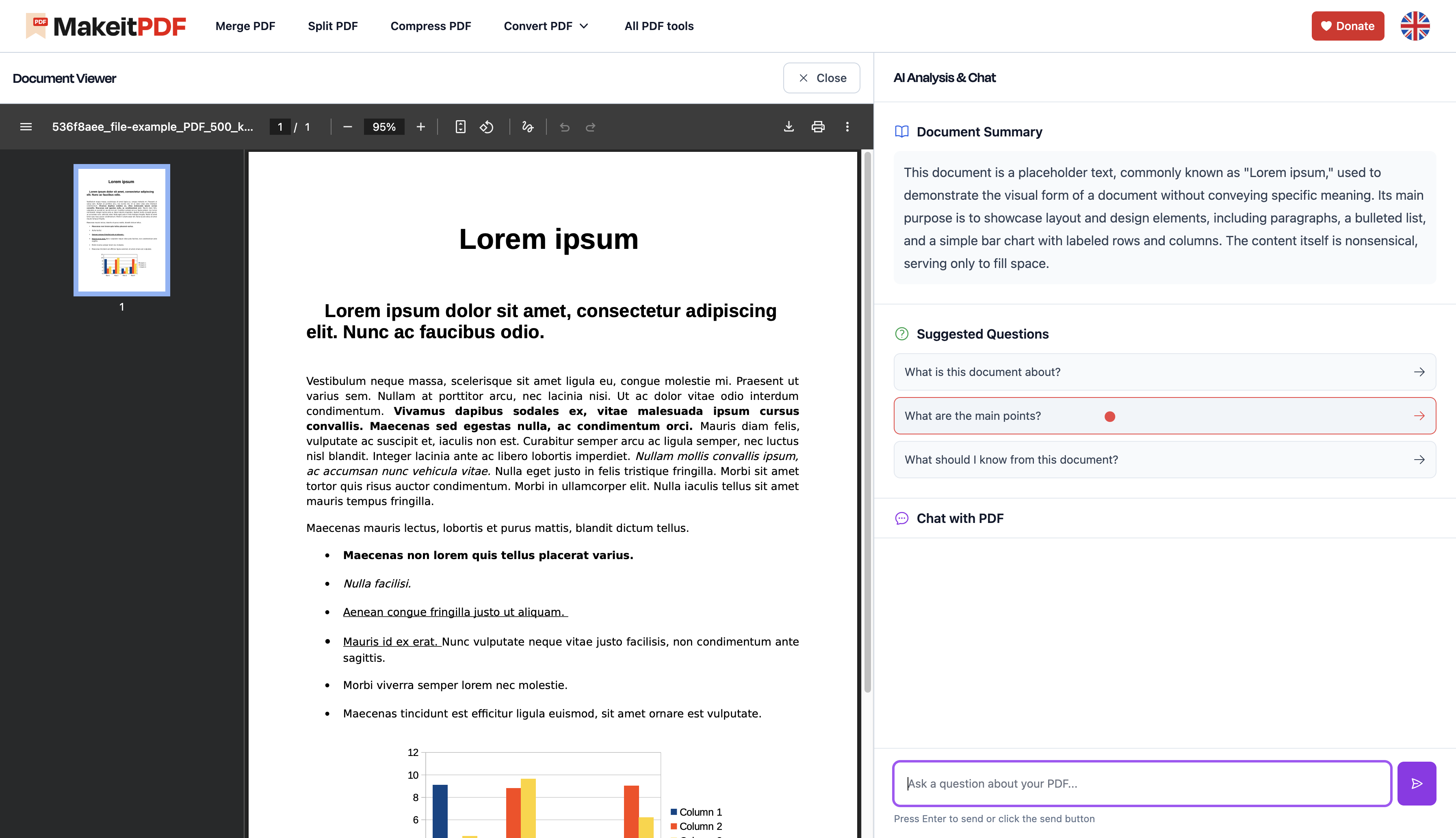 MakeitPDF - Screenshot 5 showing product features and functionality