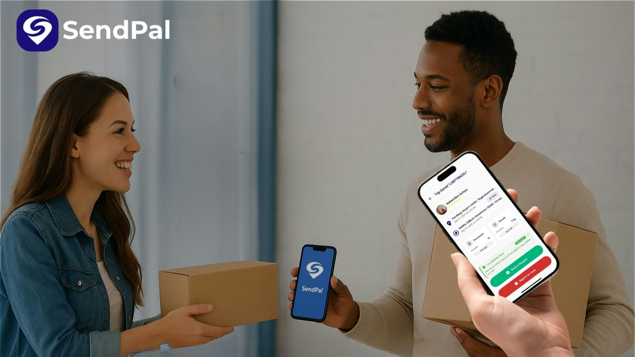 SendPal — Send packages with travelers - Screenshot 3 showing product features and functionality