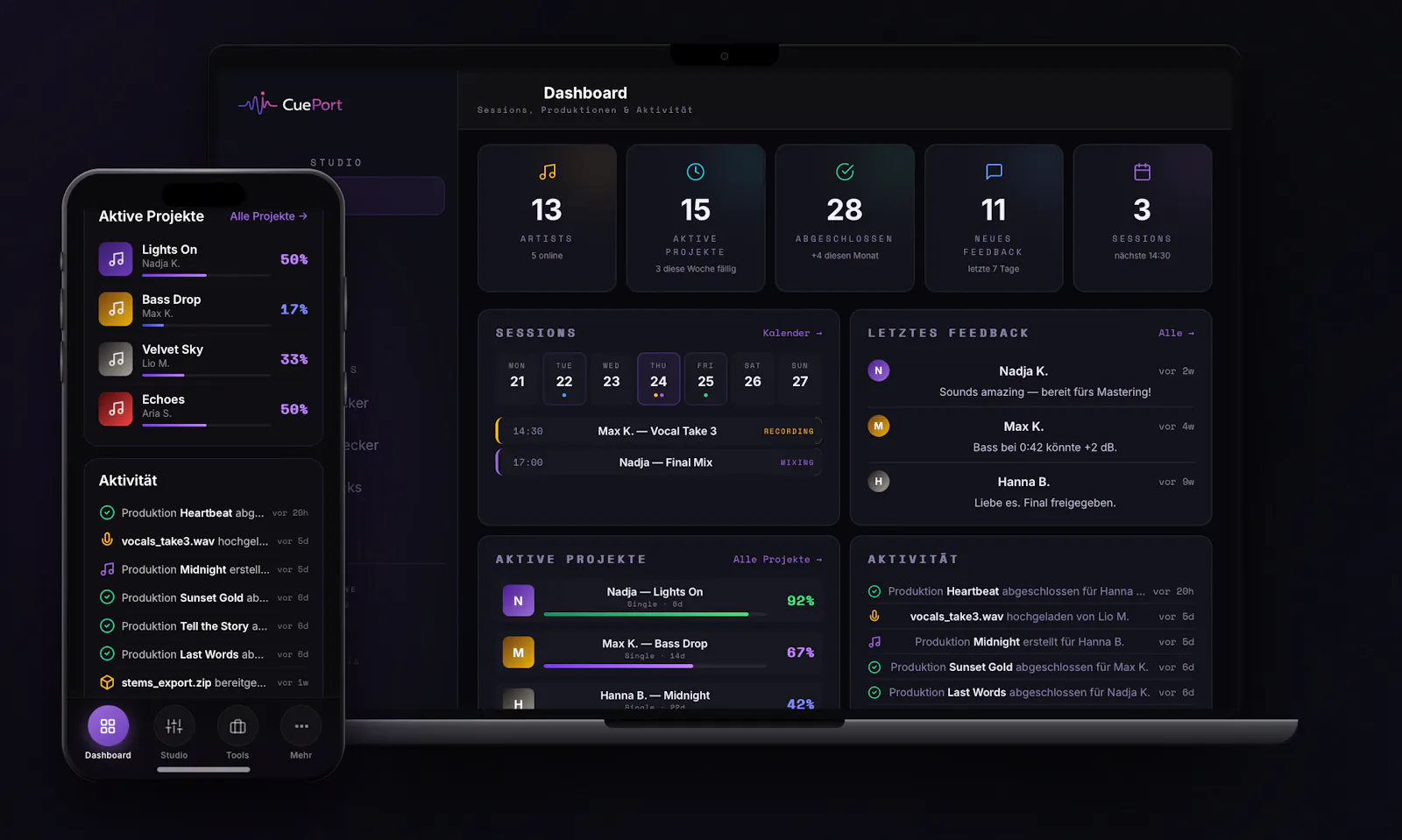 CuePort screenshot 1