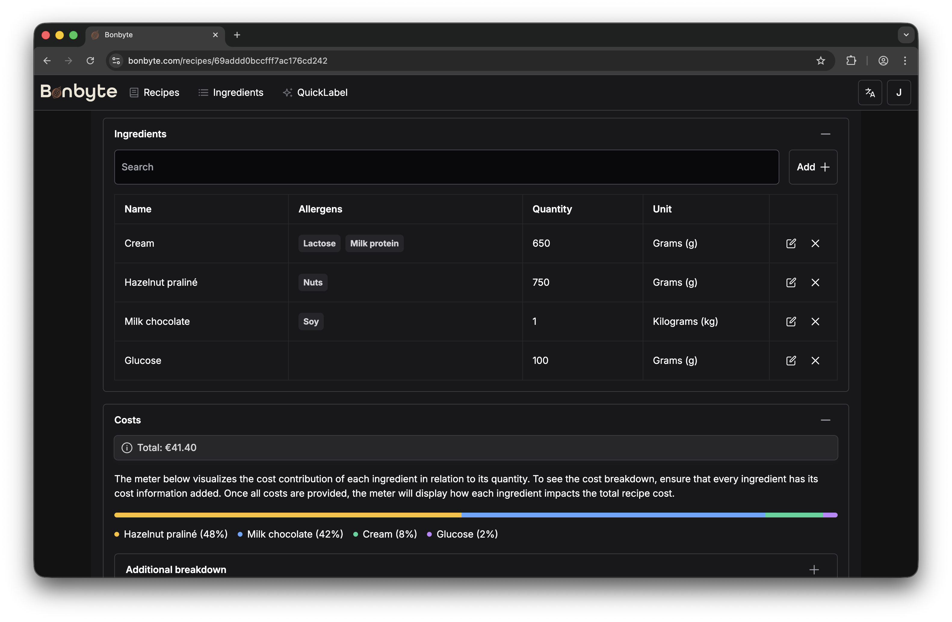 Bonbyte - Main product screenshot demonstrating key features and user interface