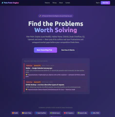 Pain Point Engine Market Gaps Research logo