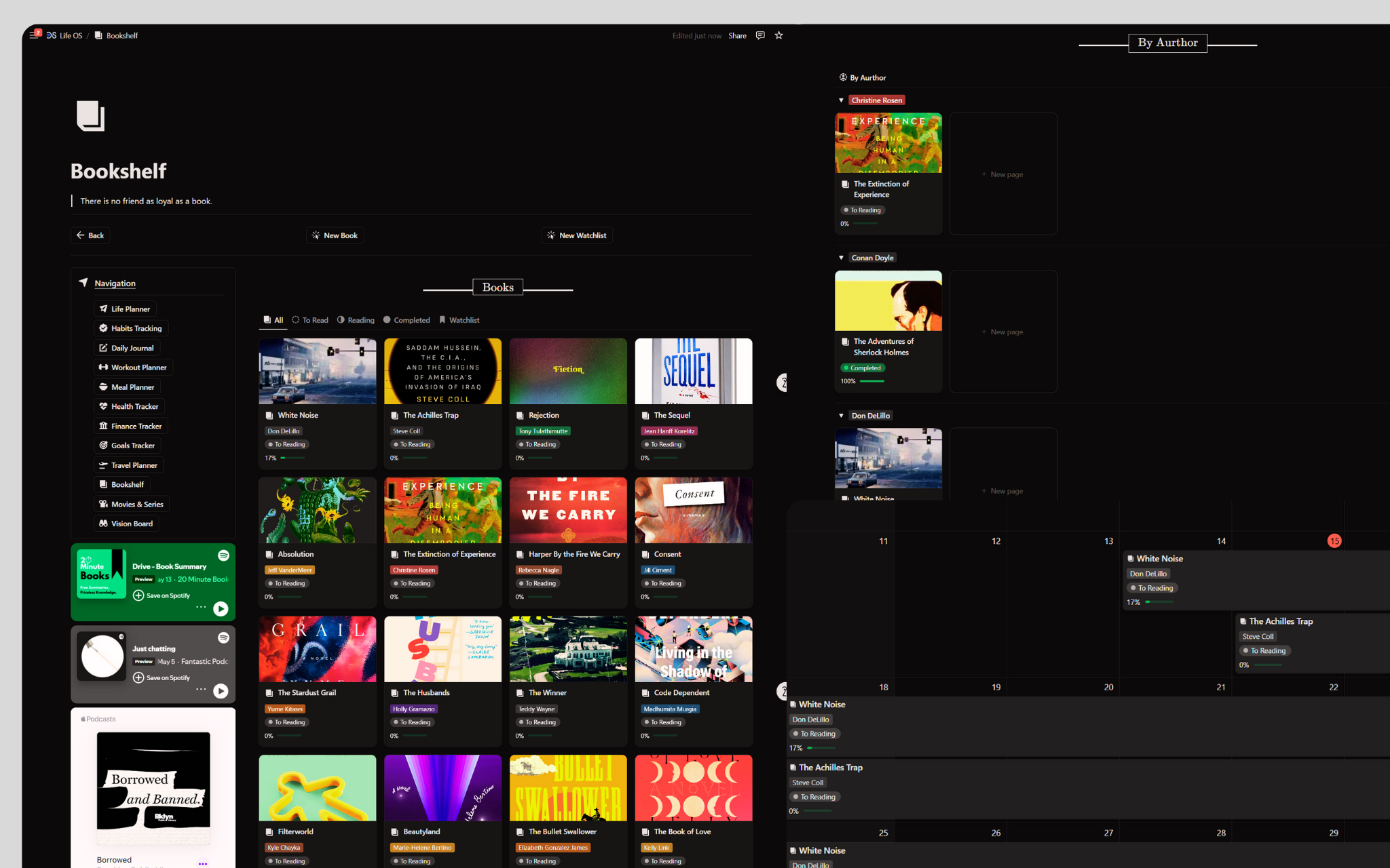 Life OS Notion Template gallery image