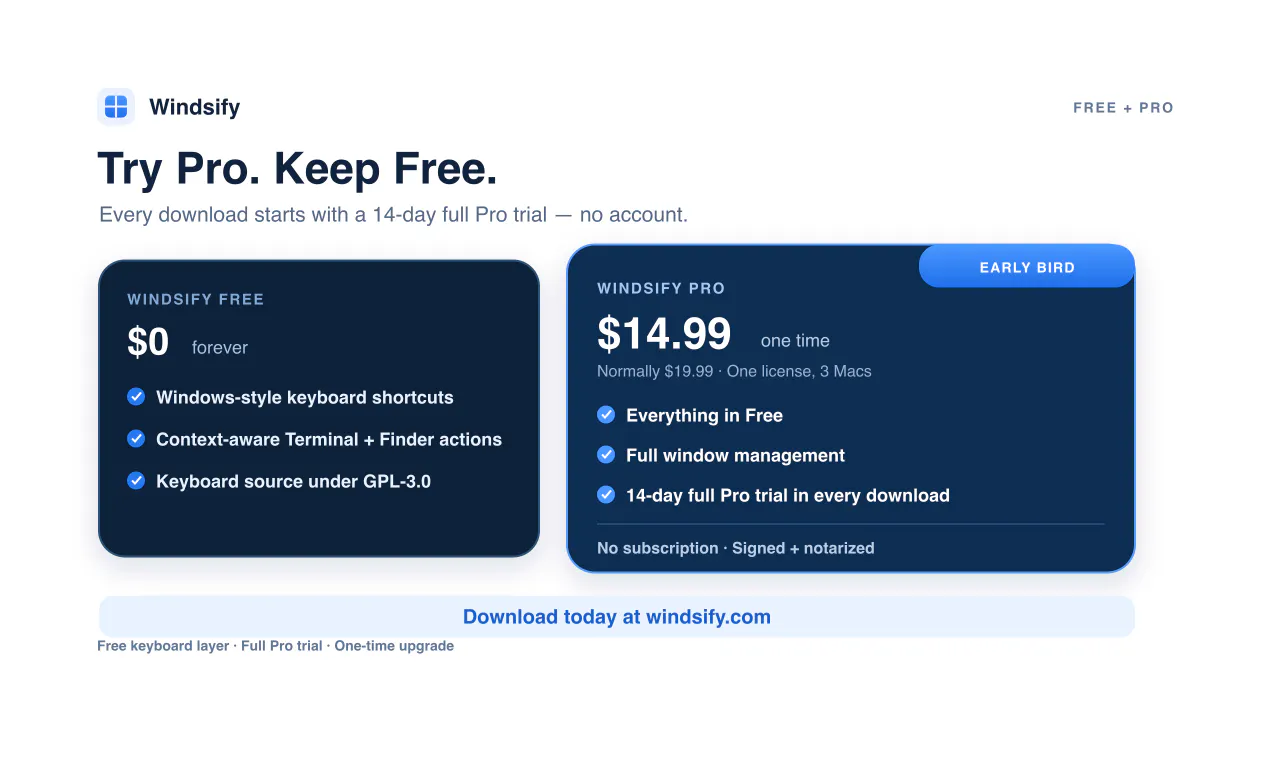 Windsify screenshot