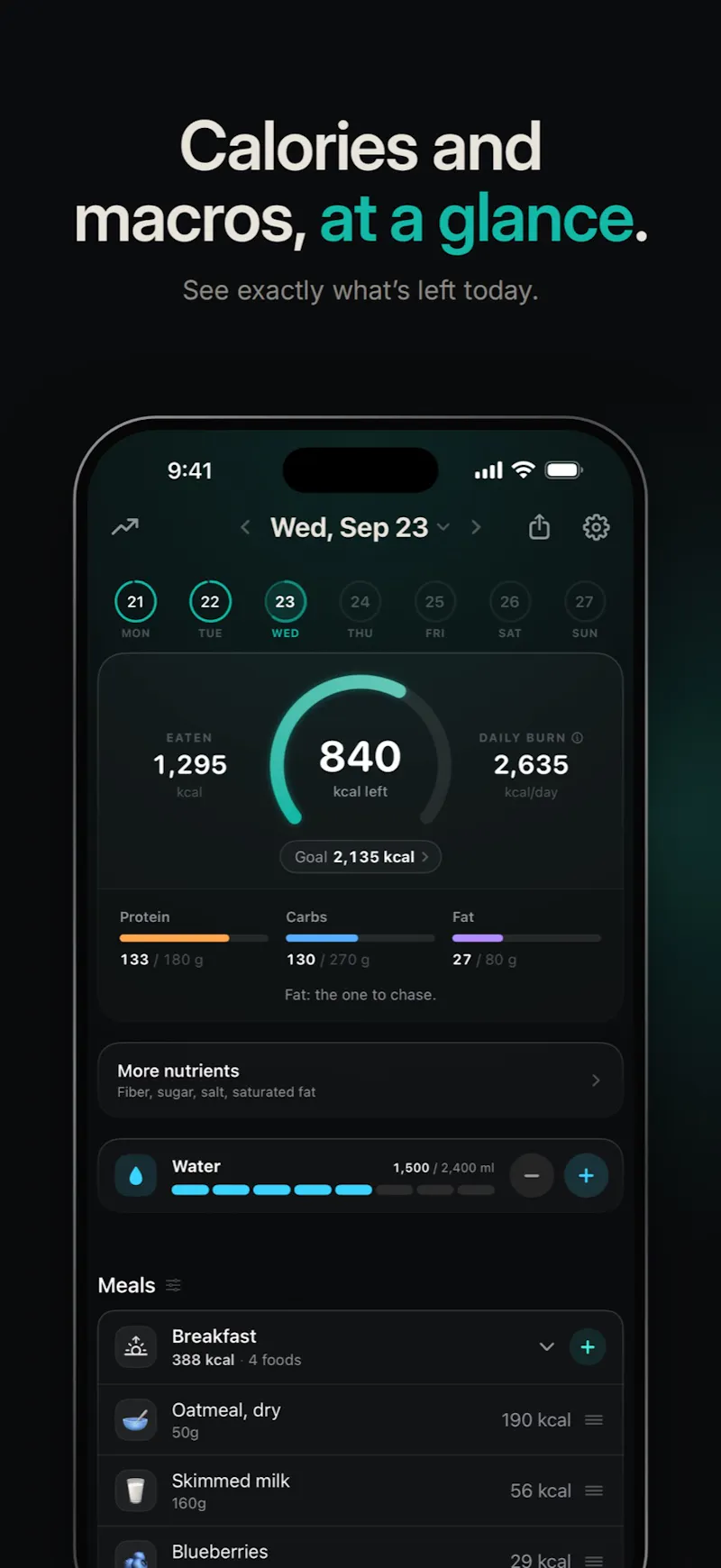 Hugr: Workout & Nutrition screenshot 2