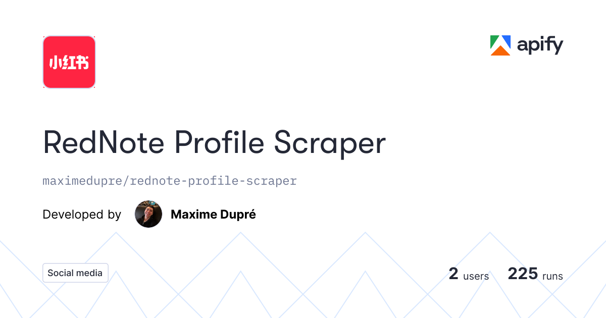 RedNote Profile Scraper gallery image