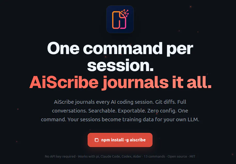 AiScribe - Store your ai coding session gallery image