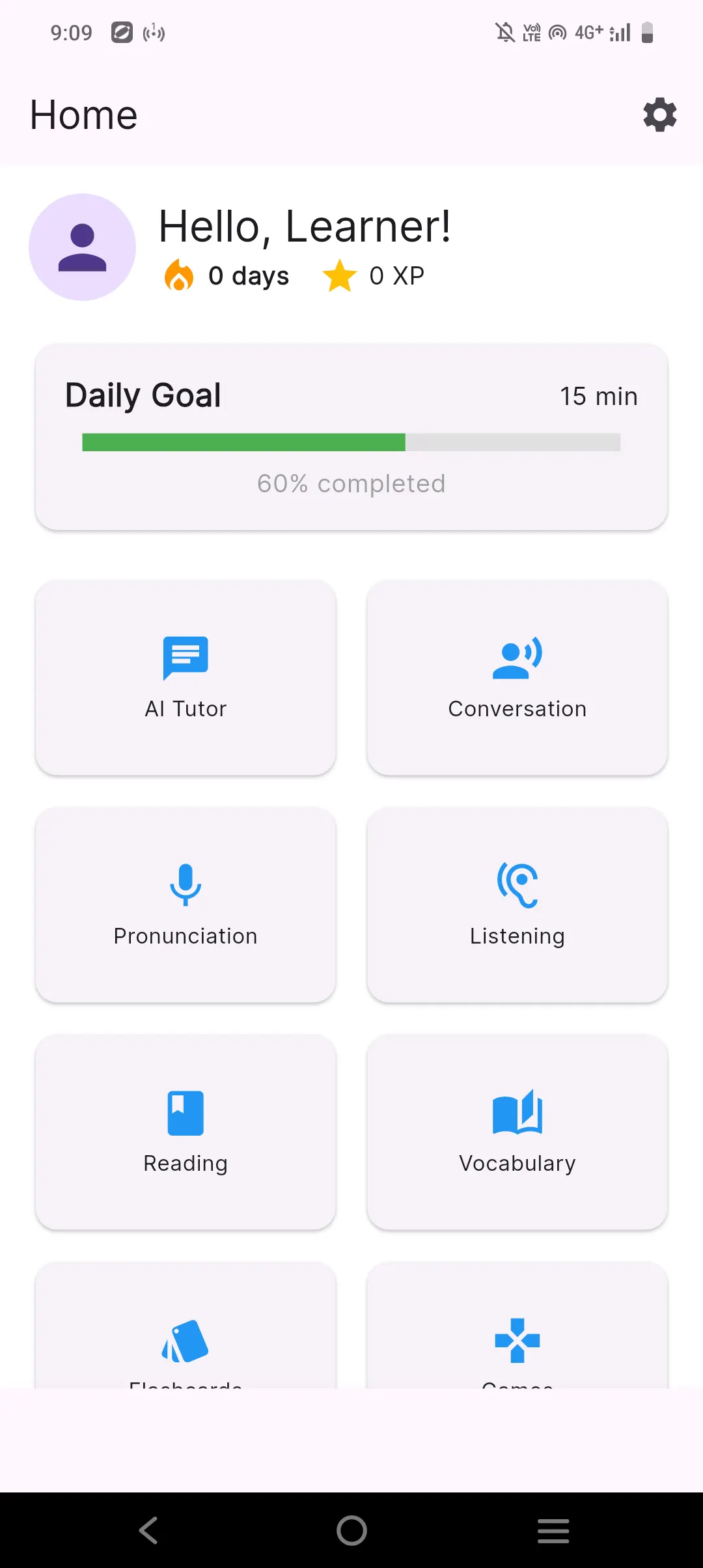 AI Language Learning App 截图