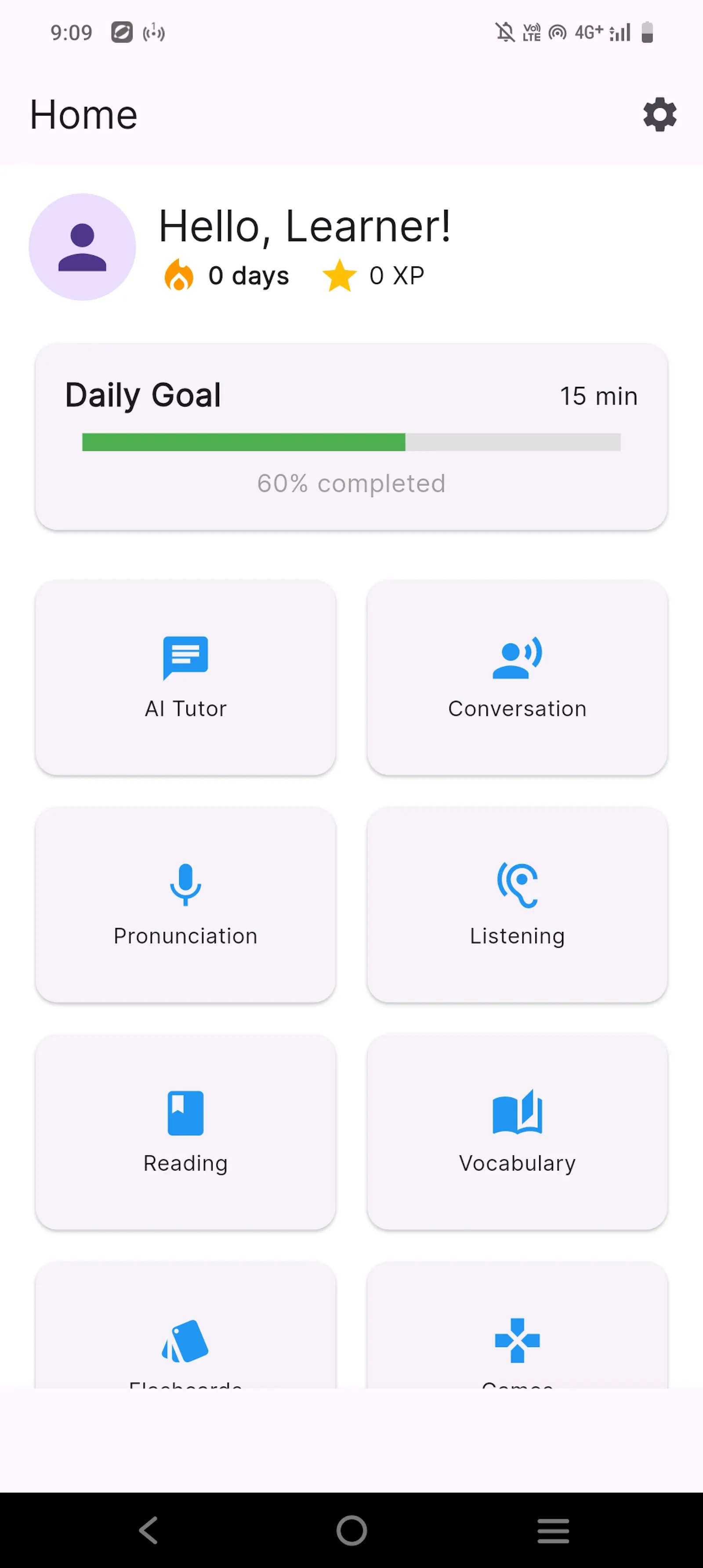 AI Language Learning App screenshot 1