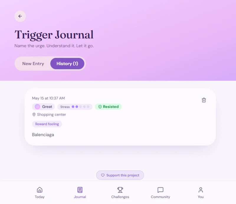 Pause — Mindful Shopping Recovery screenshot 2