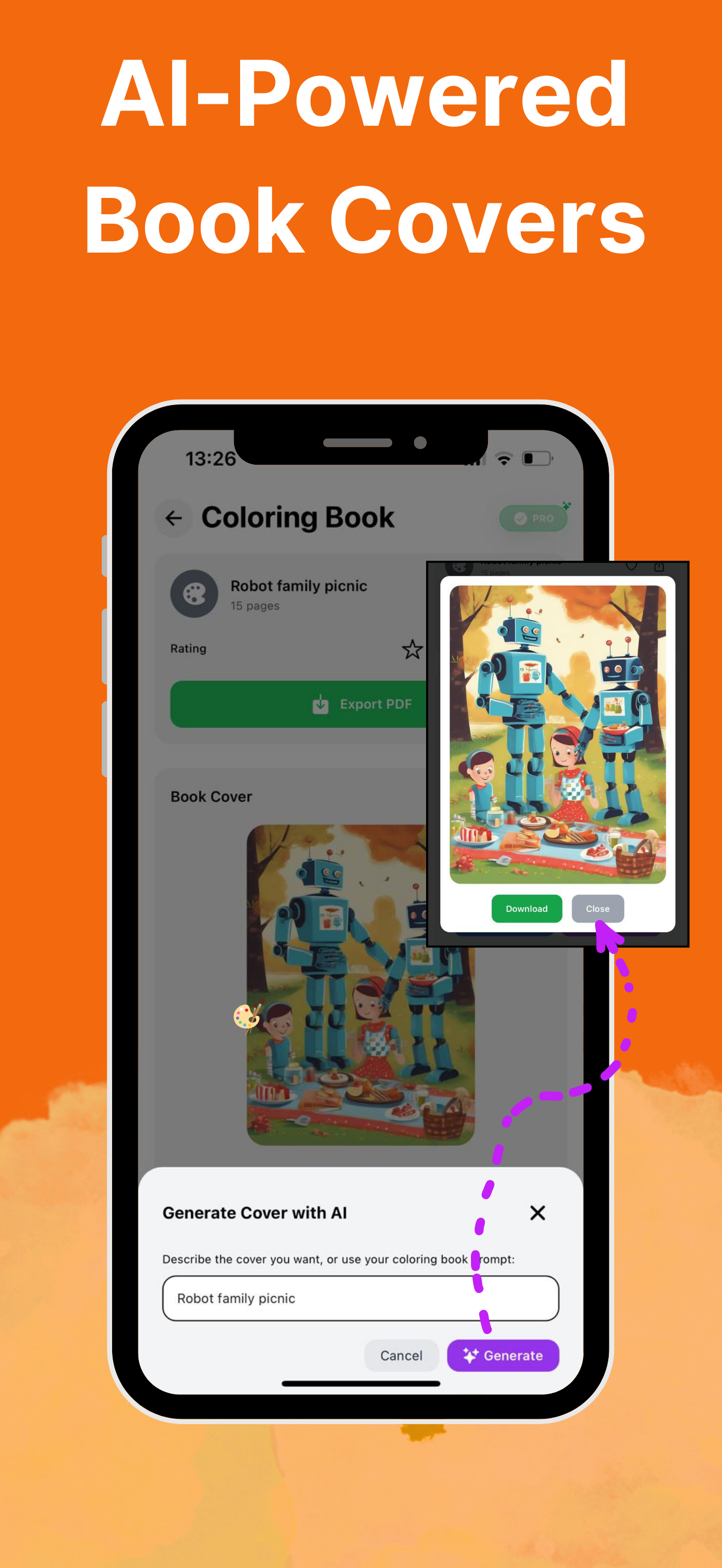 Generatore di libri da colorare AI - Trasforma ogni idea in una pagina da colorare personalizzata all'istante media 3