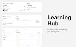 Learning Hub Notion Template media 1