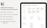 Notion Finance Tracker & Goal Planner image