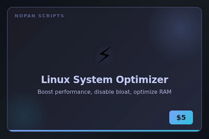 Linux System Optimizer screenshot 1
