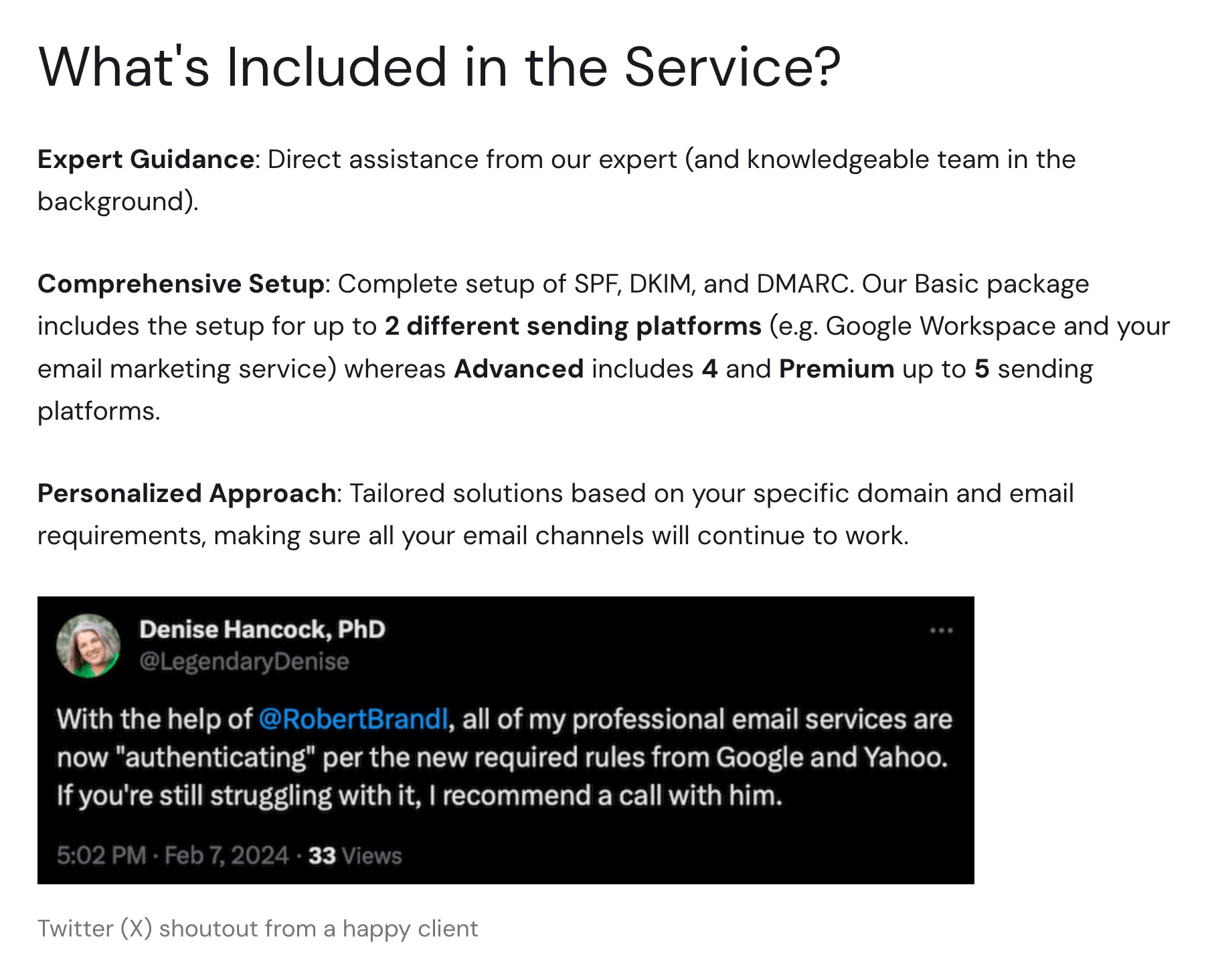 Service d'authentification par e-mail media 1