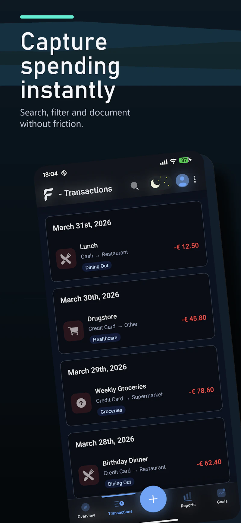 FinX – Privacy-First Finance Tracker screenshot 7