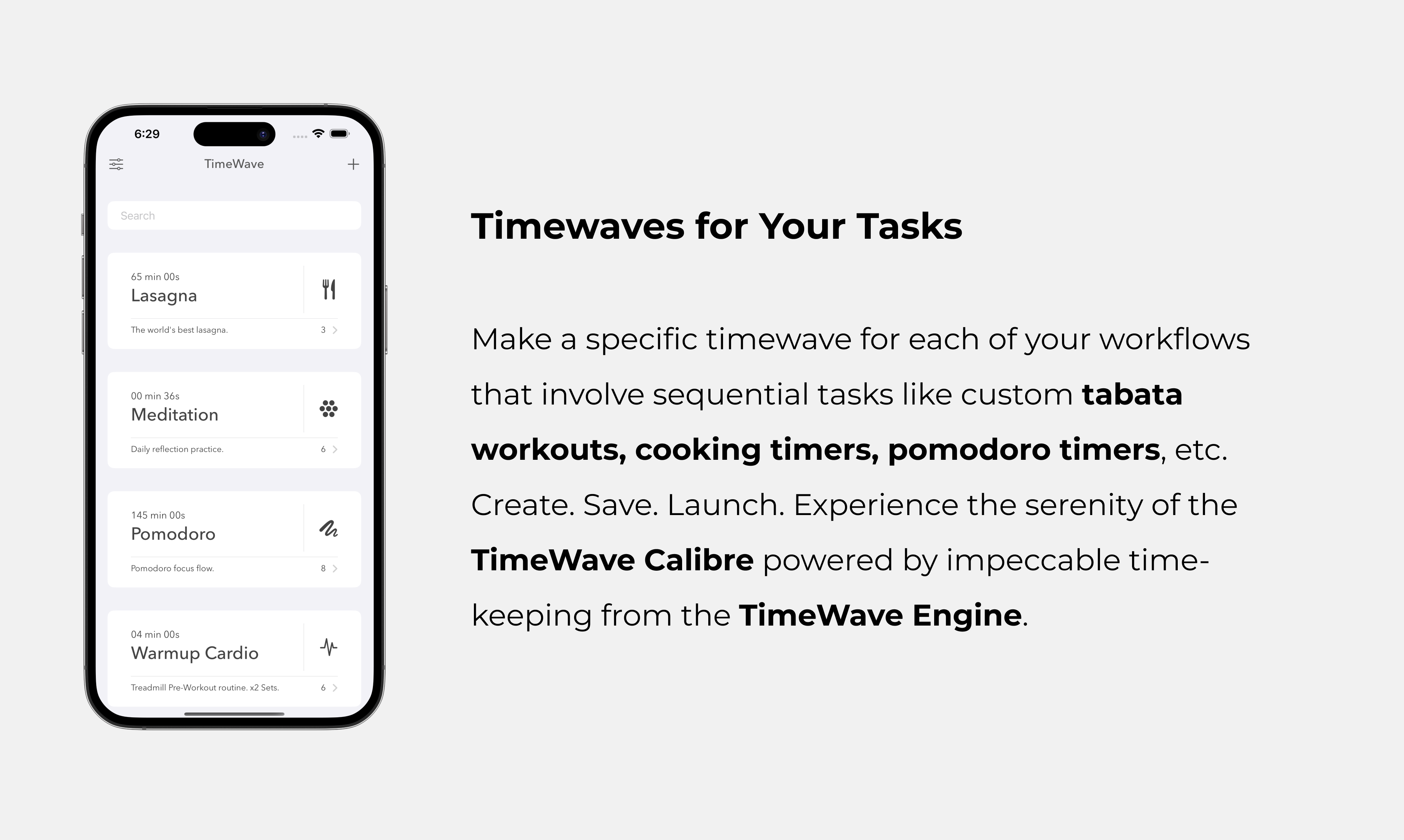 Timewave 3 - Менеджер по времени - Поточные таймеры на iPad, iPhone и Apple Watch. медиа 12