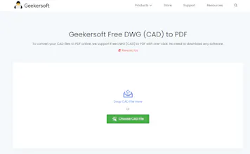 Geekersoft Free DWG (CAD) to PDF gallery image