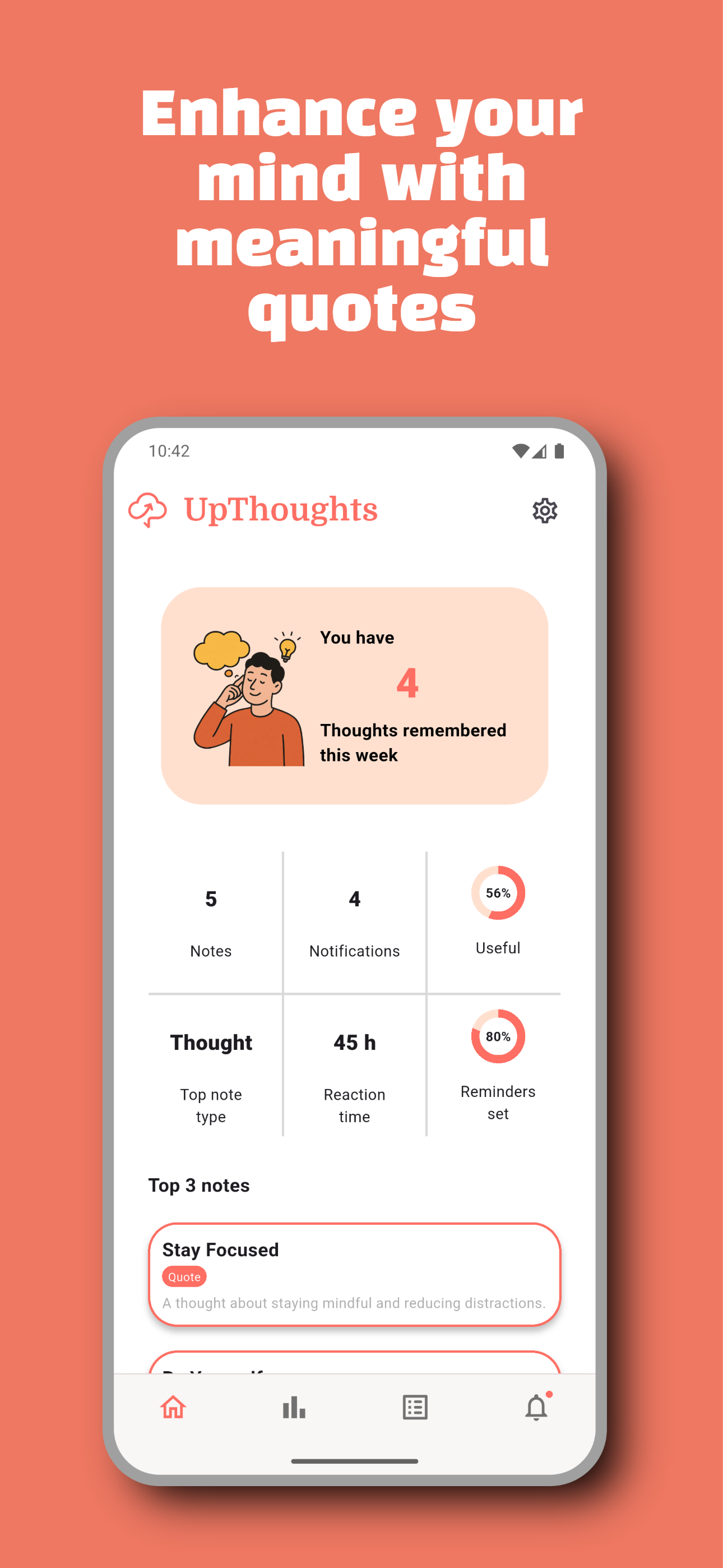 UpThoughts - Screenshot 5 showing product features and functionality