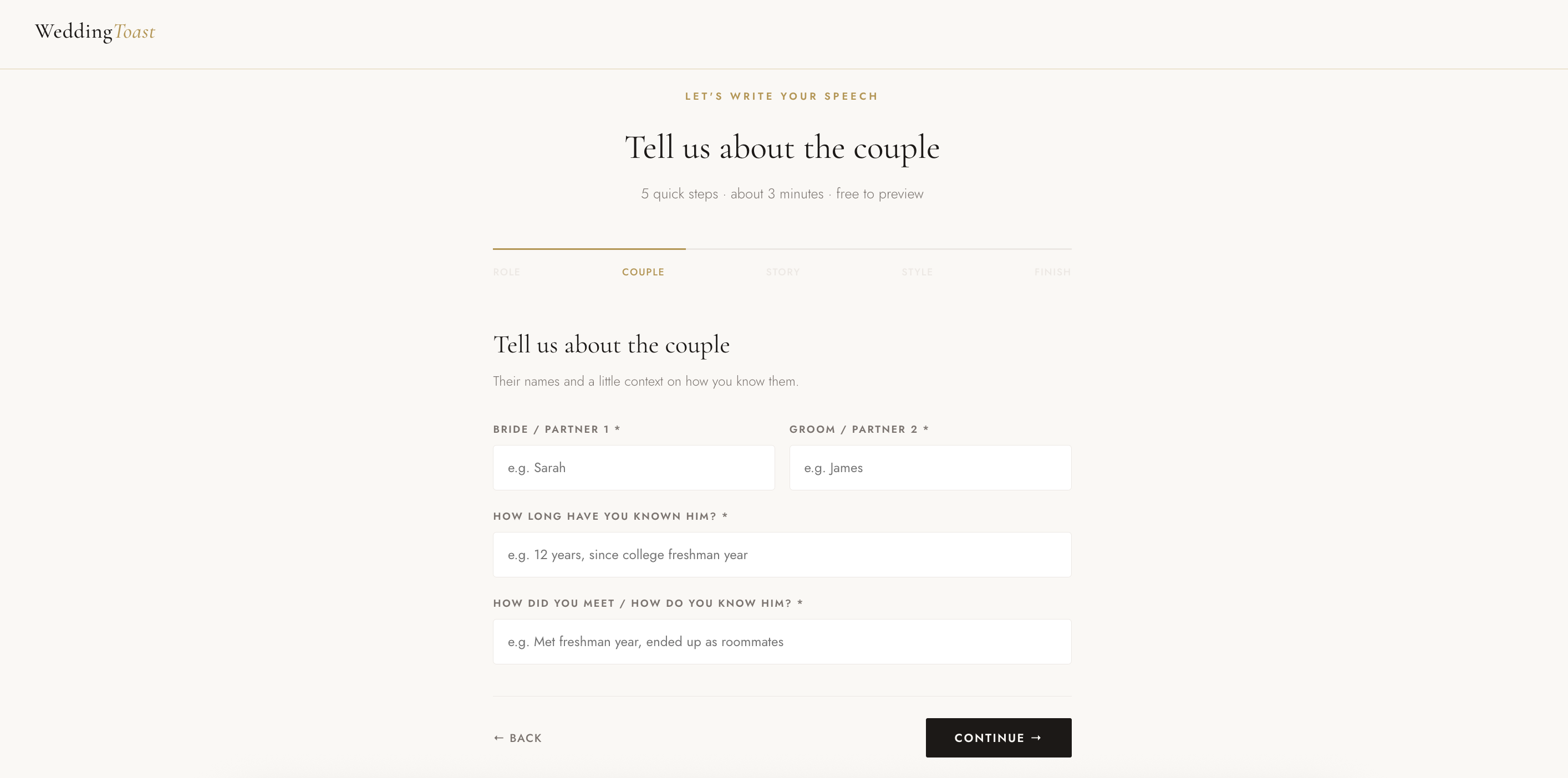 Wedding Toast gallery image