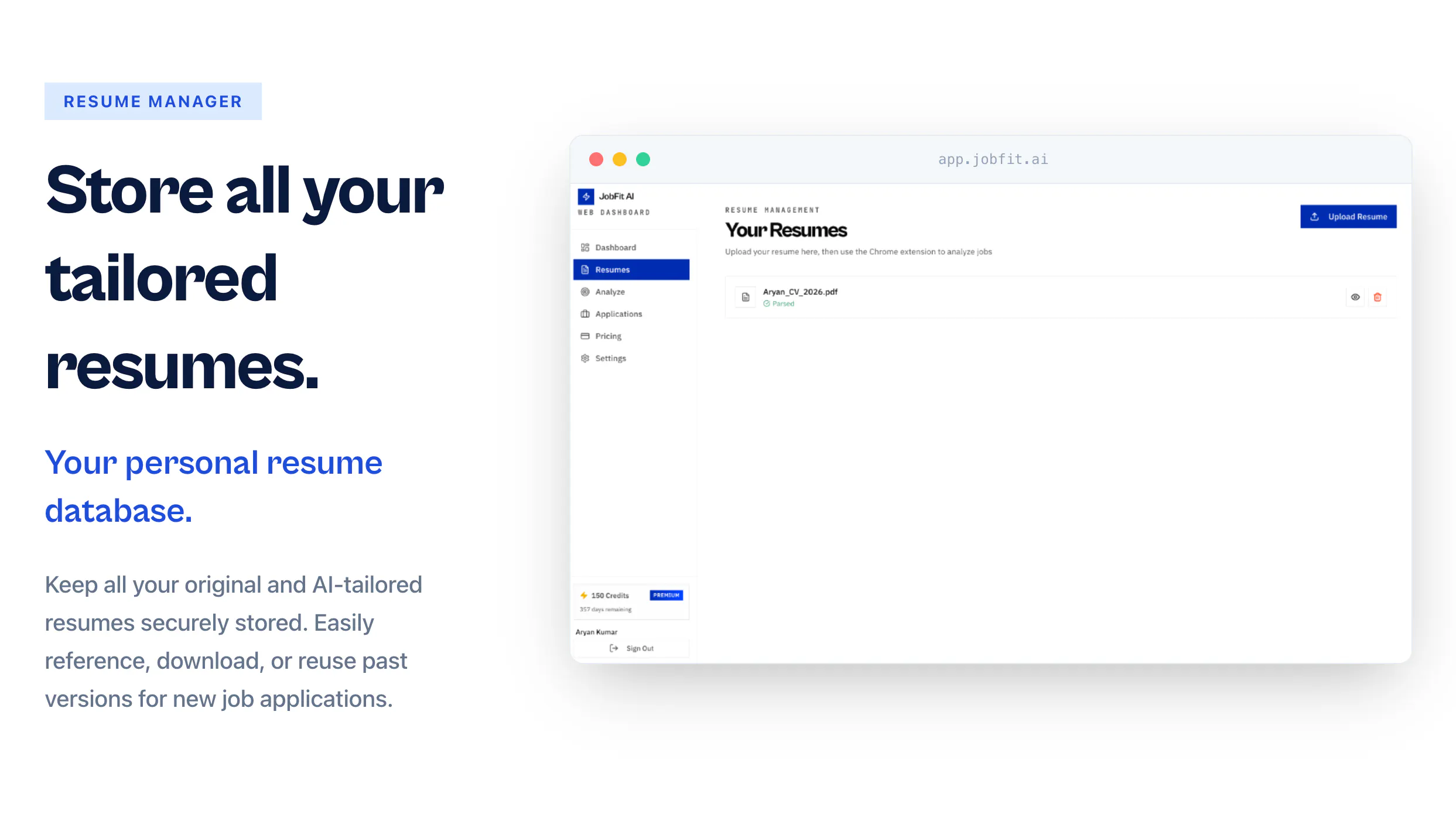 JobFit AI - Resume Tailoring & Scoring gallery image