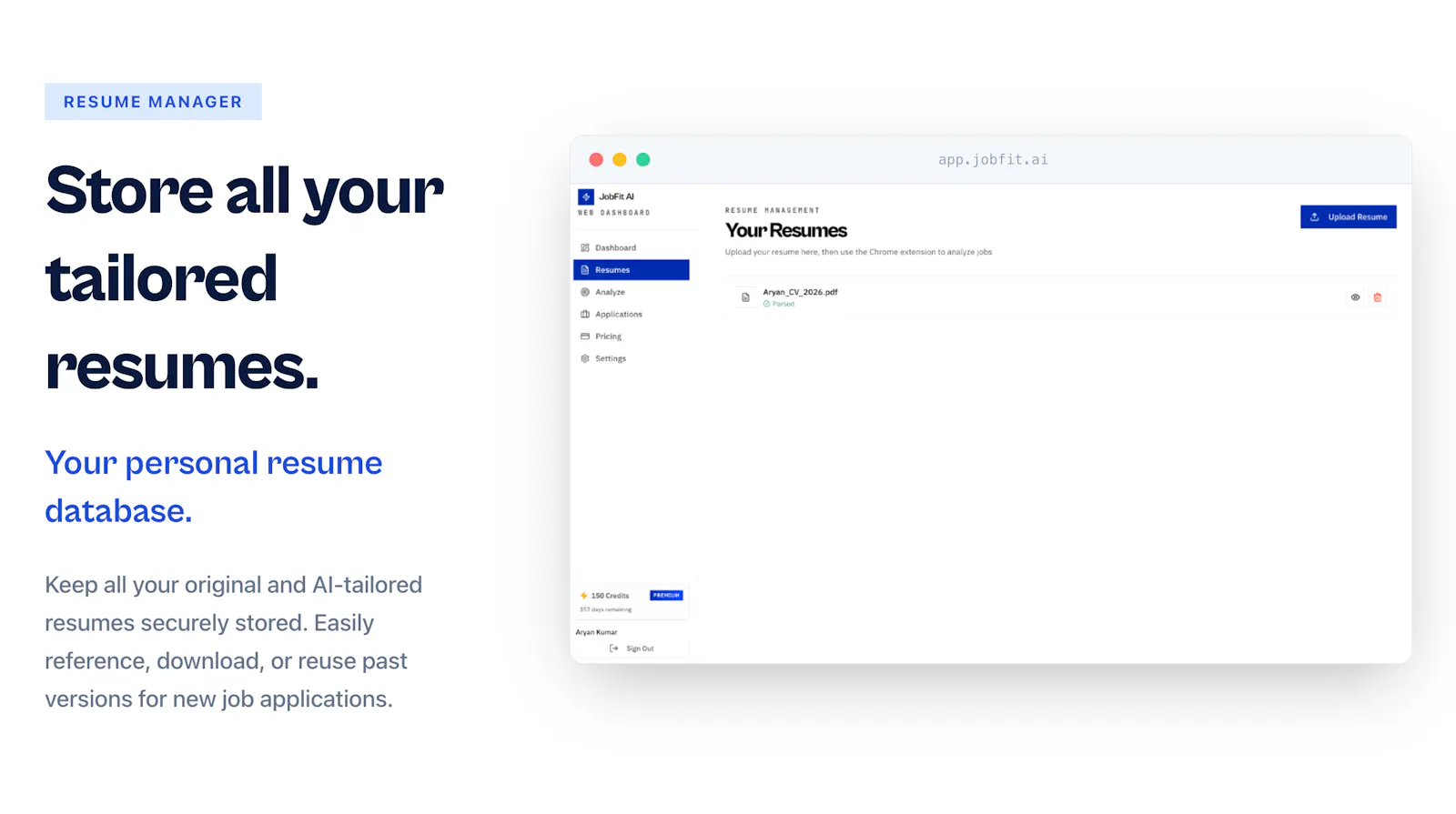 JobFit AI - Resume Tailoring & Scoring screenshot 9