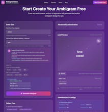 Ambigram Generator gallery image