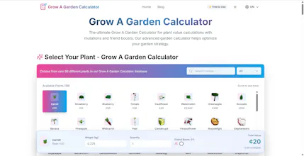 Grow a garden calculator gallery image