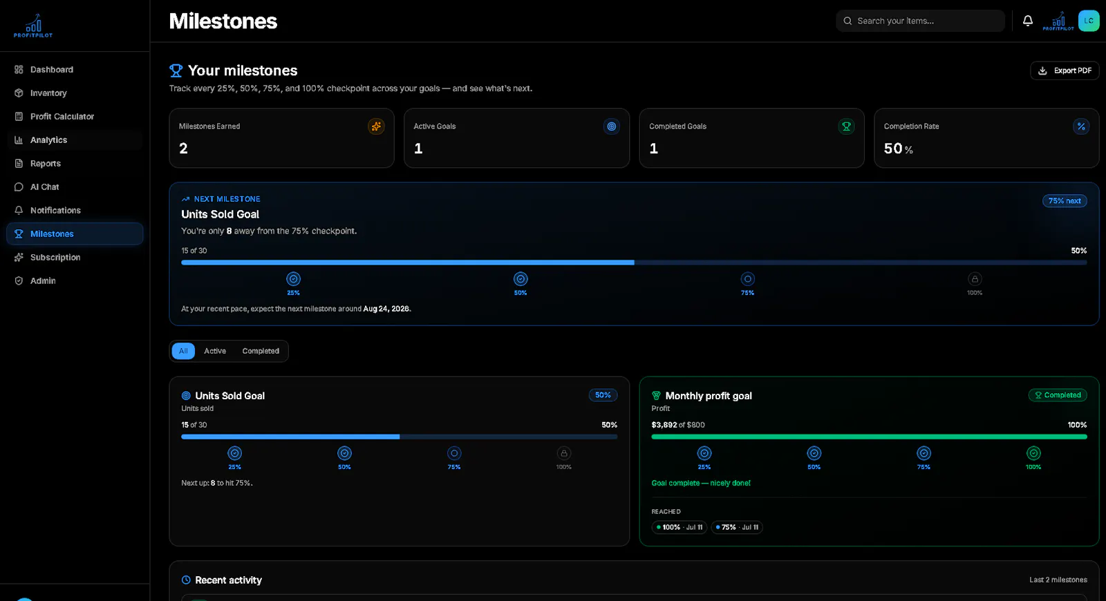 Profit Pilot Track every flip. screenshot 3
