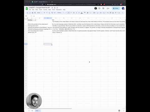 ChatGPT+ Google Sheet gallery image