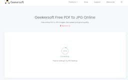 Geekersoft Free PDF to JPG Online media 2
