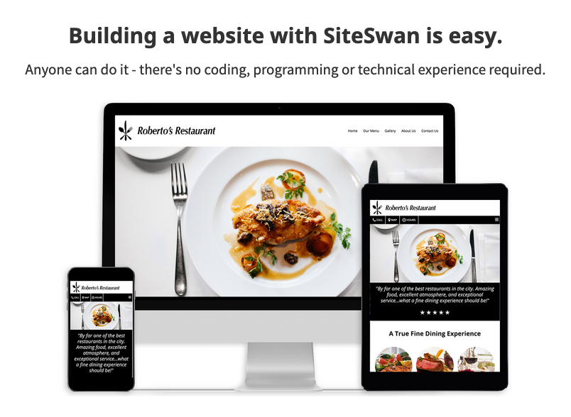 SiteSwan Website Builder gallery image