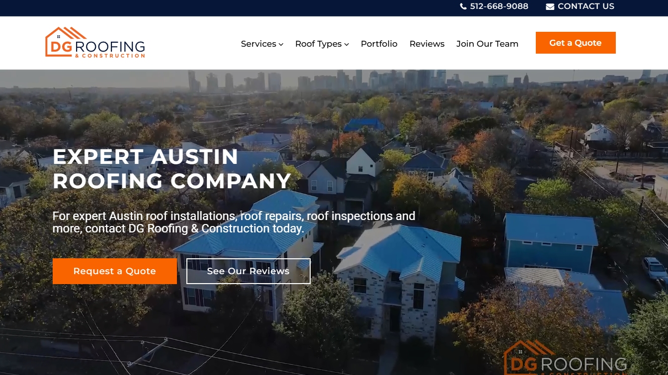 DG หลังคาและการก่อสร้าง - ผู้เชี่ยวชาญ Austin Roofing Company media 2