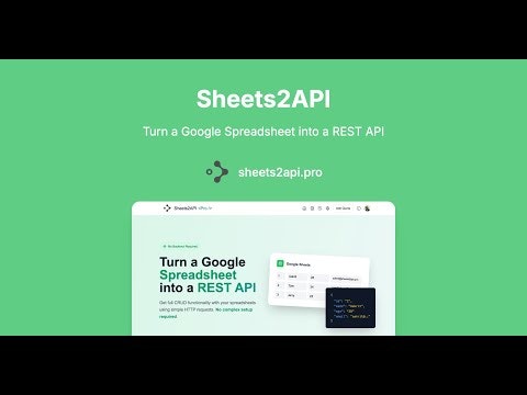 Sheets2API gallery image