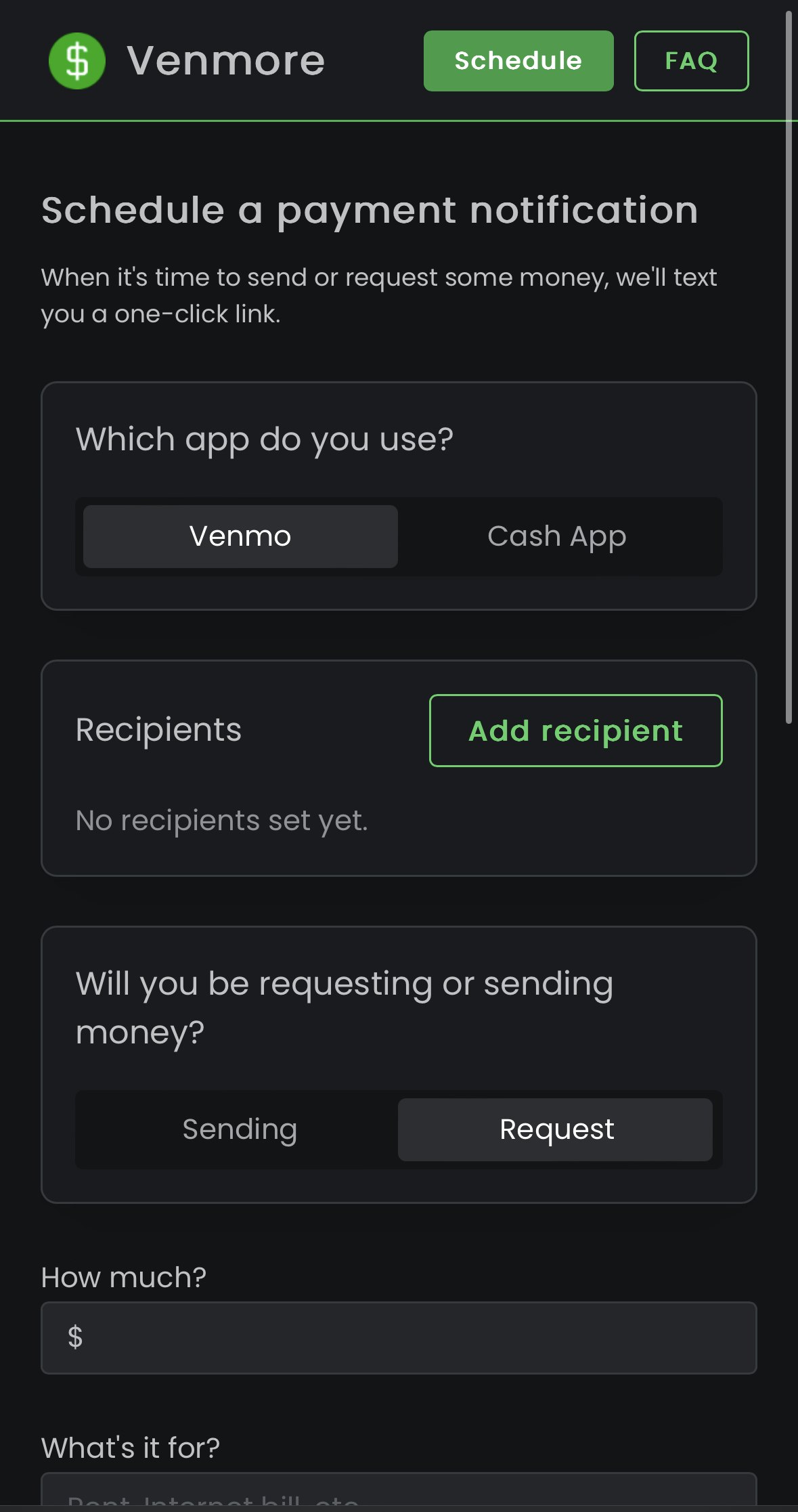 벤 모어 - Venmo 및 Cash App에 대한 예정된 결제 알림 미디어 1