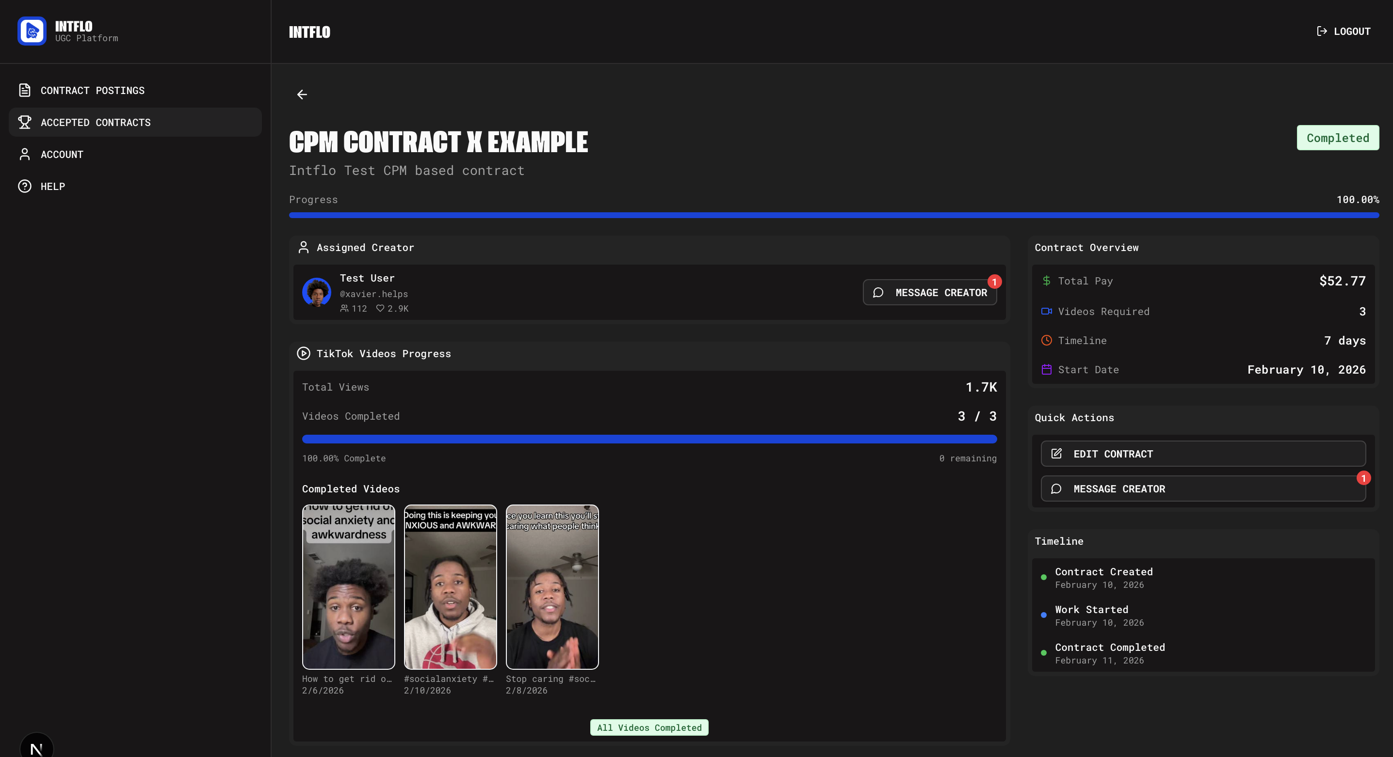 Intflo - Main product screenshot demonstrating key features and user interface