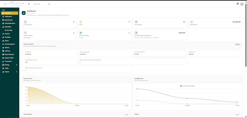 Jiivansh  Telehealth & Therapy  Platform screenshot 1