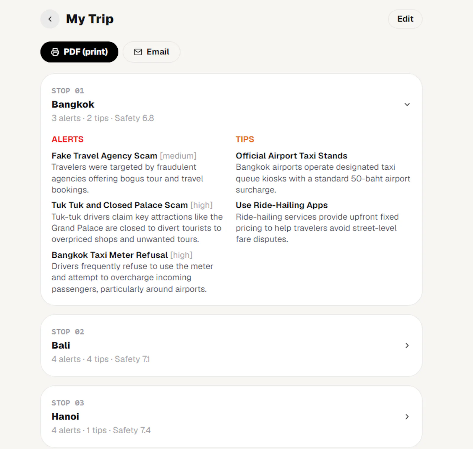 TravelRadar screenshot 4