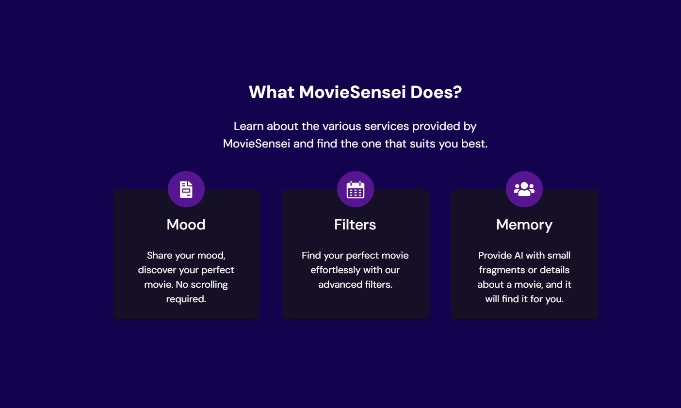 Media Movielensei - Cari Perlawanan Filem Sempurna Anda dengan AI 2
