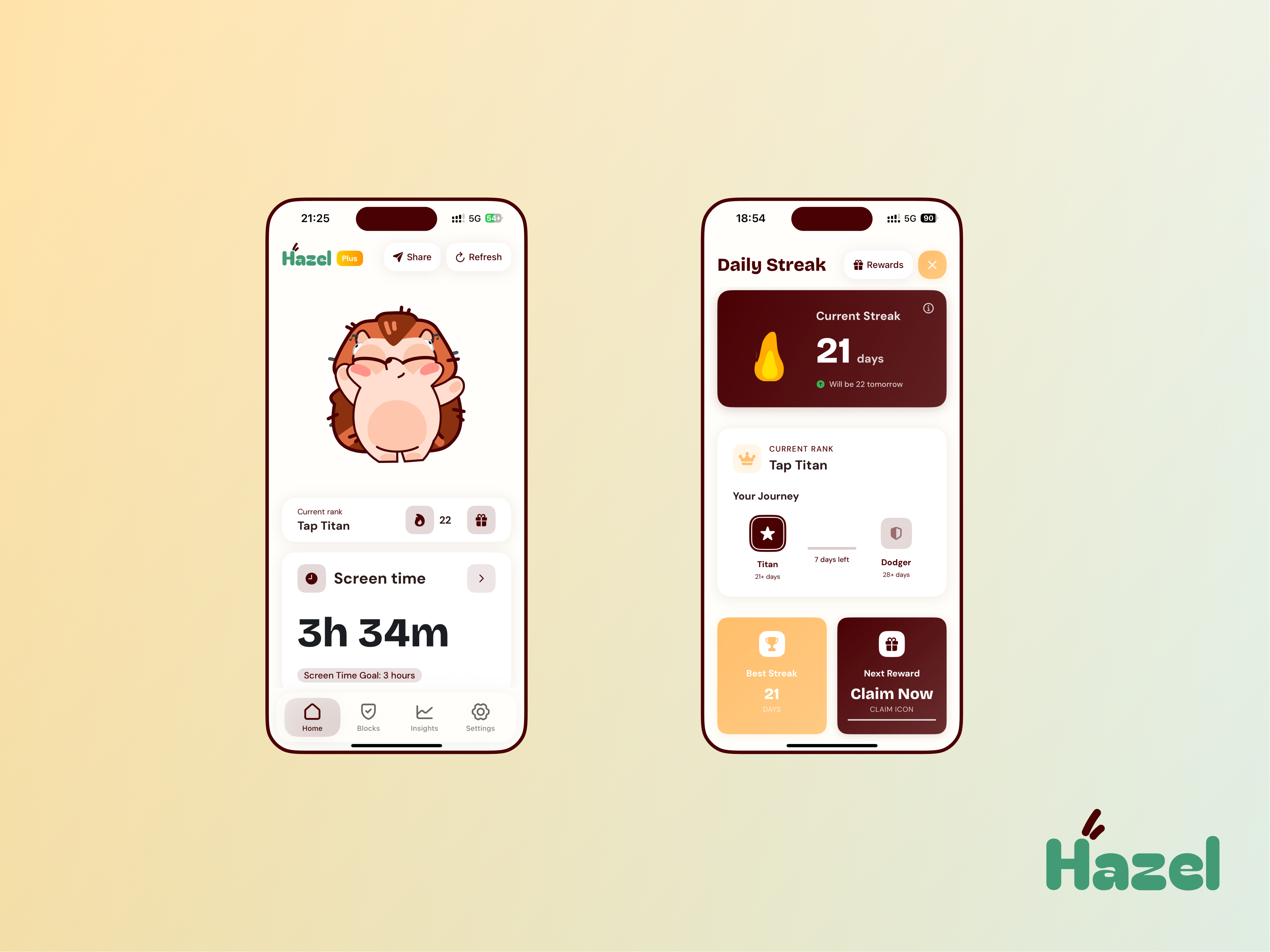 Hazel - Screen Time Companion - Screenshot 2 showing product features and functionality
