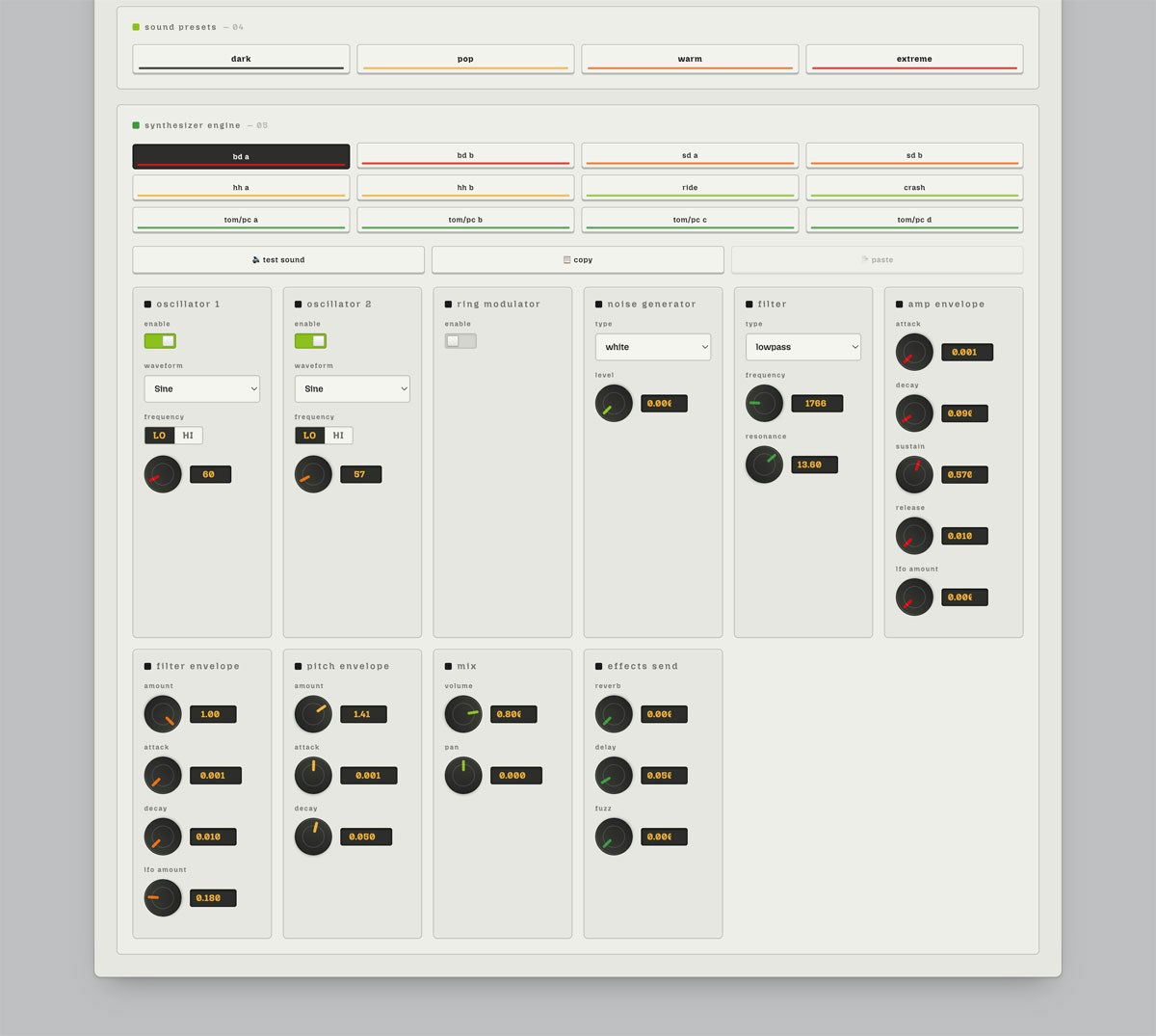 Virgo Rhythm Synthesizer gallery image