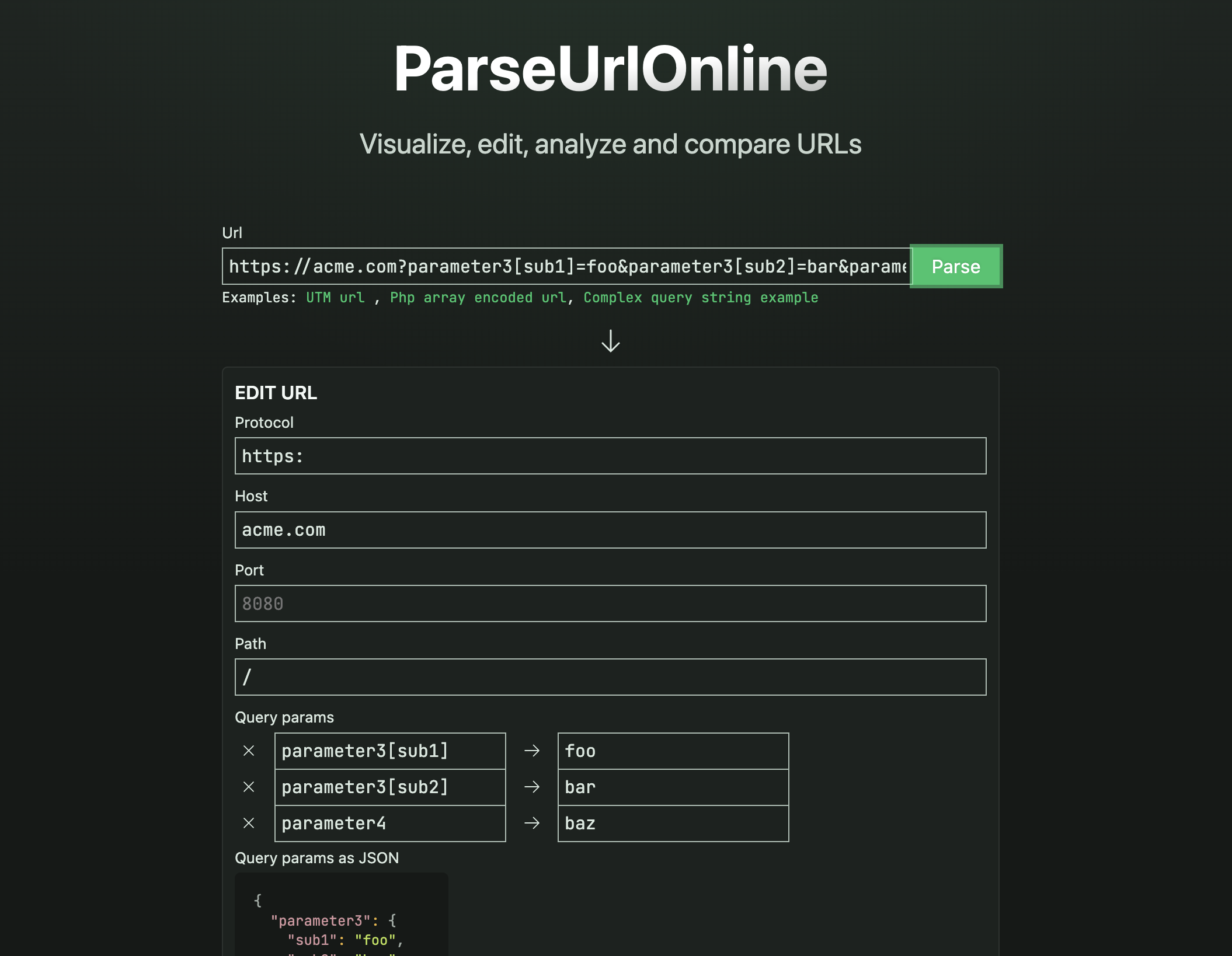 Média URL d'analyse en ligne - Visualiser, modifier, analyser et comparer les URL 2