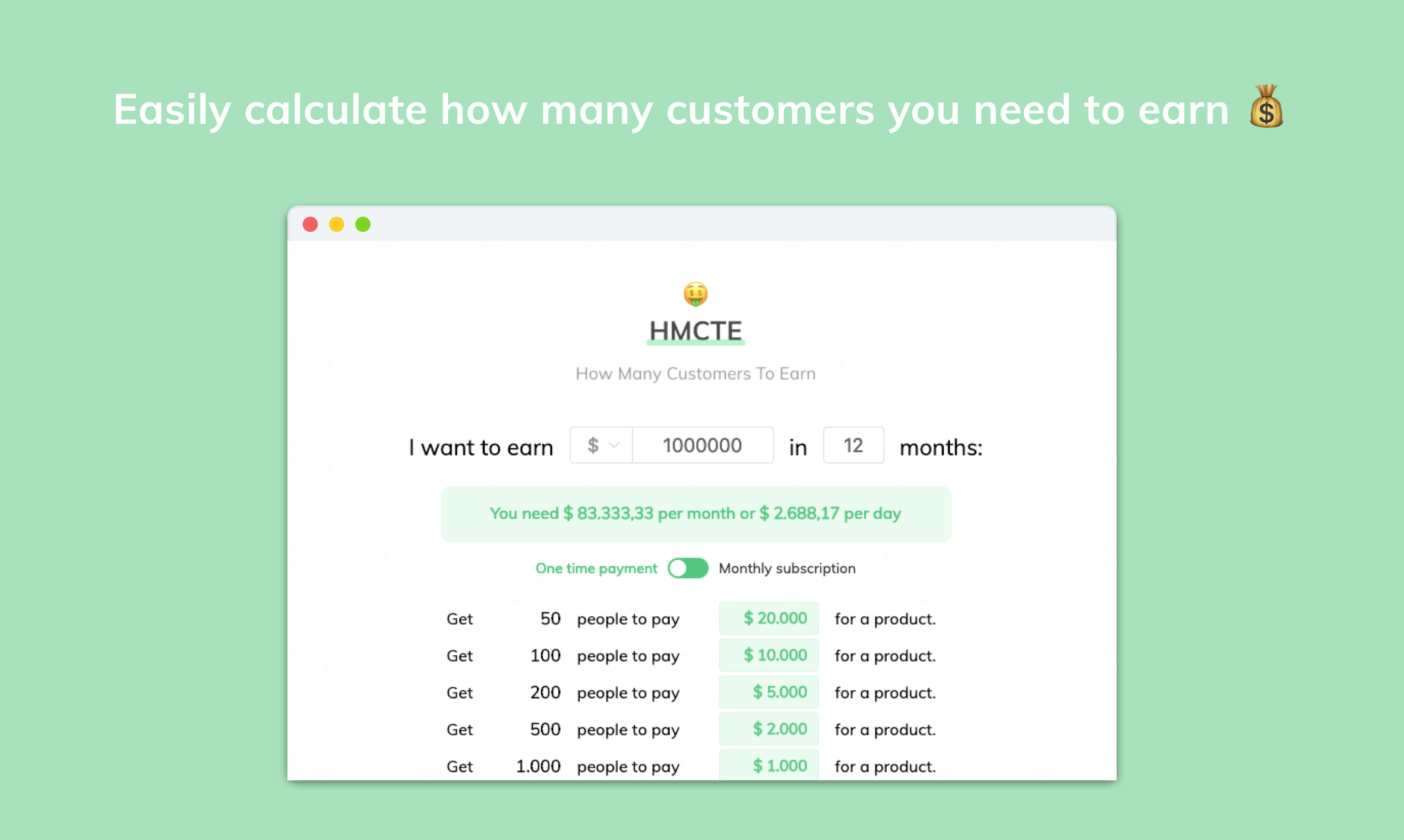 HowManyCustomersToEarn - Product Information, Latest Updates, and Reviews 2023 | Product Hunt