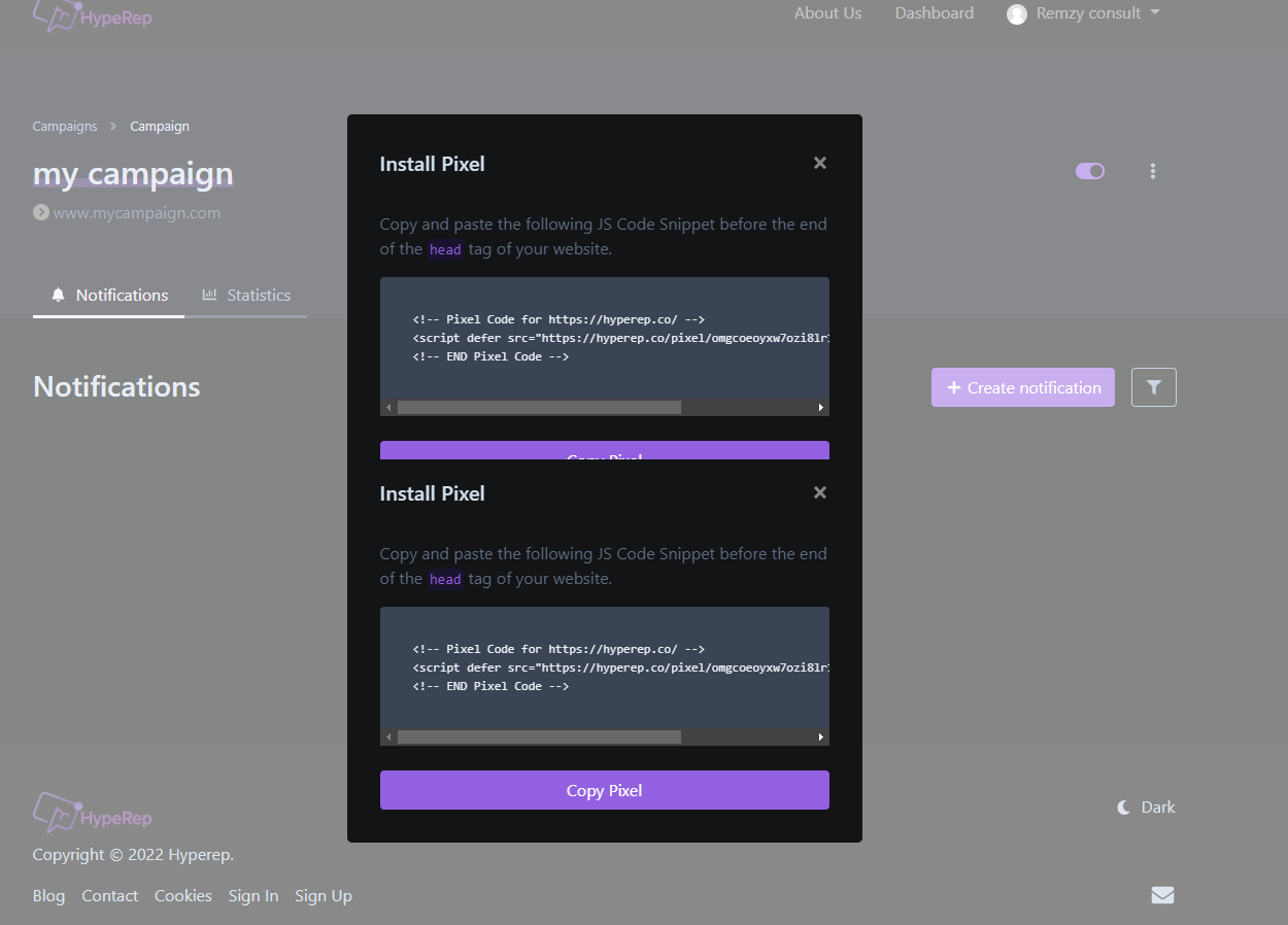 hyperep - เพิ่มยอดขายและการแปลงโดยใช้การแจ้งเตือนทางสังคม media 3