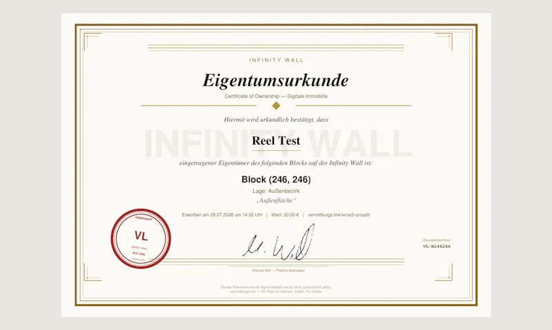 Infinity Wall · vermittlungs.link screenshot 3