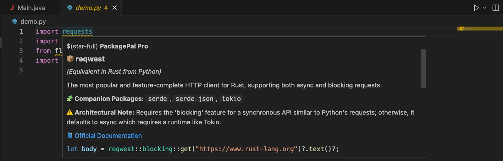 Package Pal for VS Code screenshot 2
