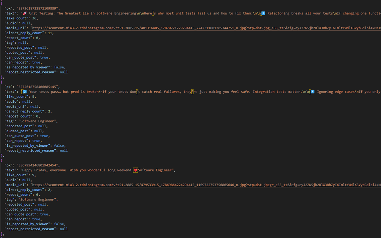 Threads Exporter - Screenshot 3 showing product features and functionality